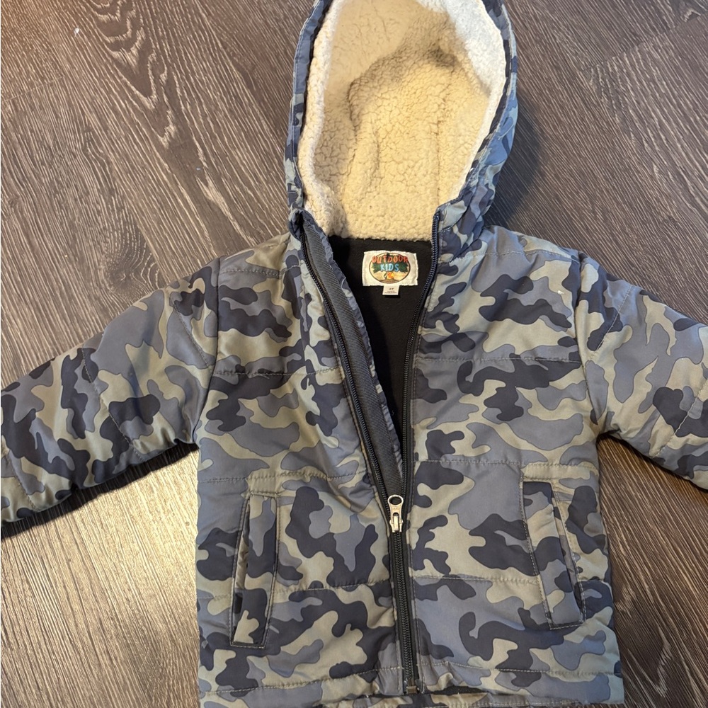 Camouflage Kids Puffer Jacket